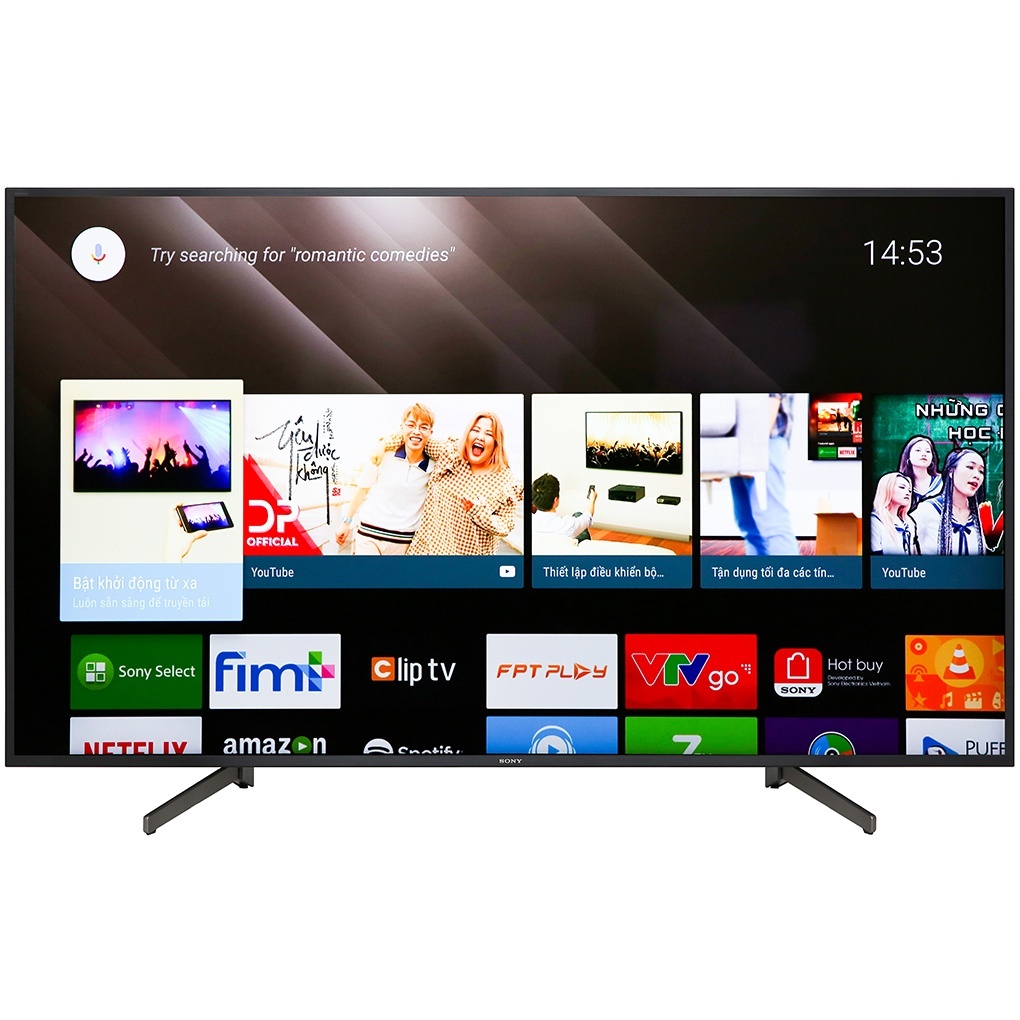Android Tivi Sony 4K 65 inch KD-65X8000G X-Reality™ PRO - Chính hãng