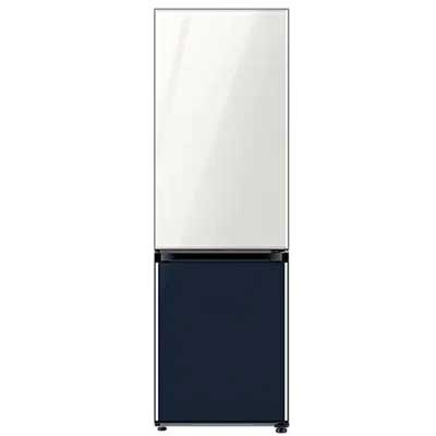 Tủ lạnh BESPOKE 2 Cửa Ngăn Đông Dưới 339L Trắng/Xanh Navy (RB33T307029) hàng chính hãng mới 100%